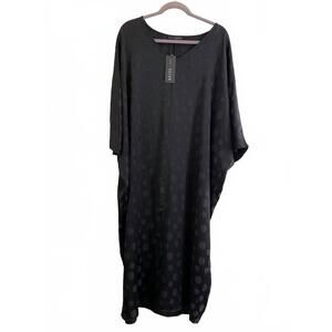 NEW KOZAN women's tunic shirtdress in black tea